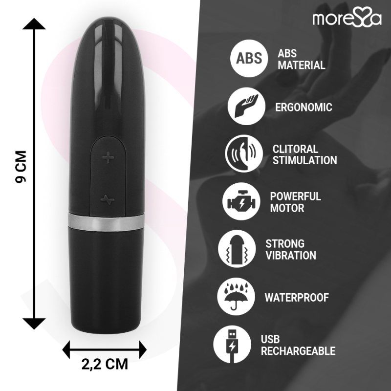 Ivy Masajeador Simulador Labial de Viaje Negro