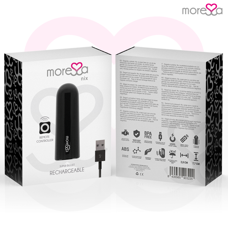 Nix Vibromasseur Multi Télécommande Noir