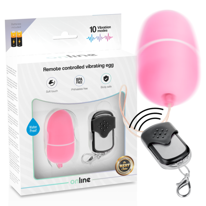 Oeuf Vibrant Télécommandé M Rose