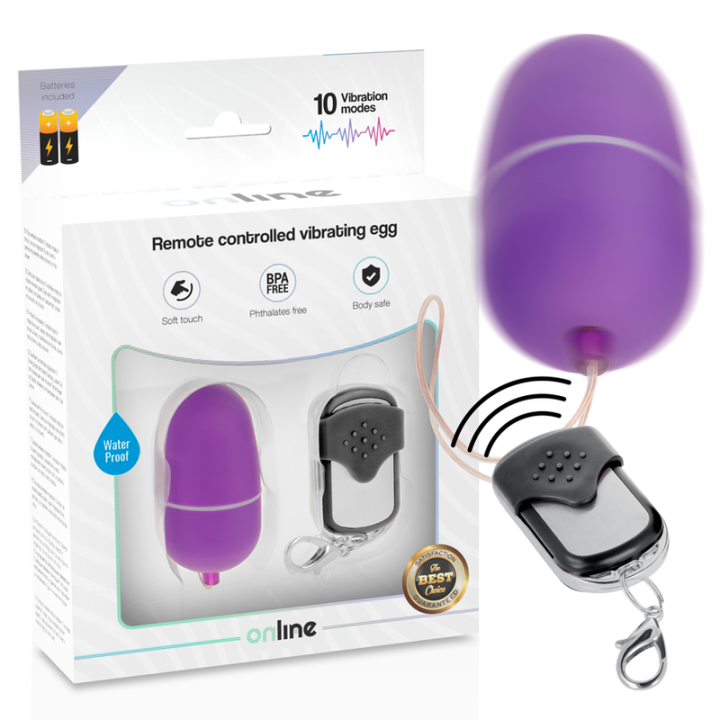 Oeuf Vibrant Télécommandé M Lilas