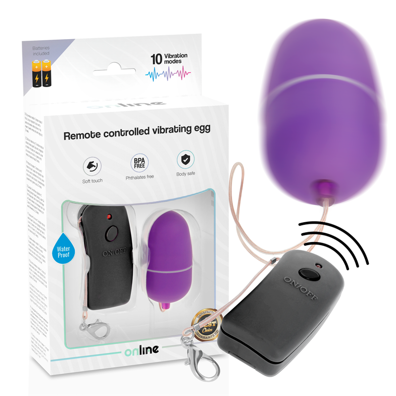 Oeuf Vibrant avec Télécommande Lilas