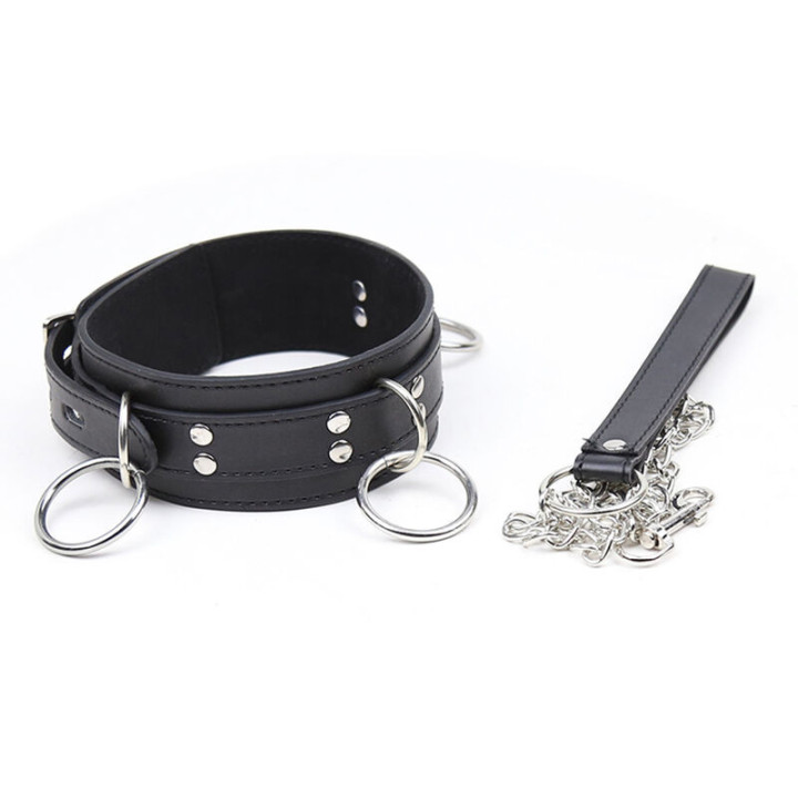 Collier de Soumission avec 3 Anneaux