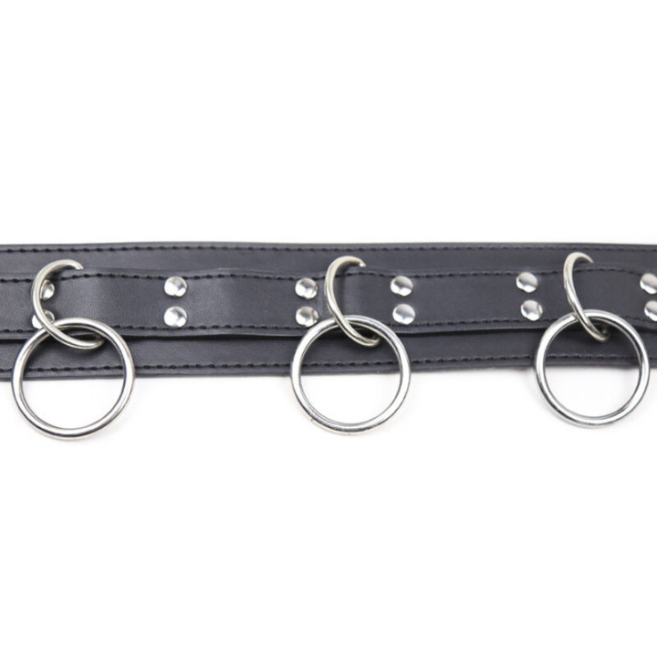 Collier de Soumission avec 3 Anneaux