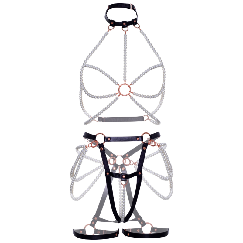 Harnais Soutien-gorge & Porte-jarretelles Perle