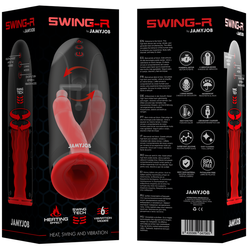 Swing-R Masturbador de Calor, Oscilación y Vibración