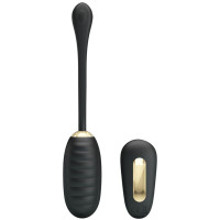 Doreen Huevo Vibrador de Lujo Negro Control Remoto