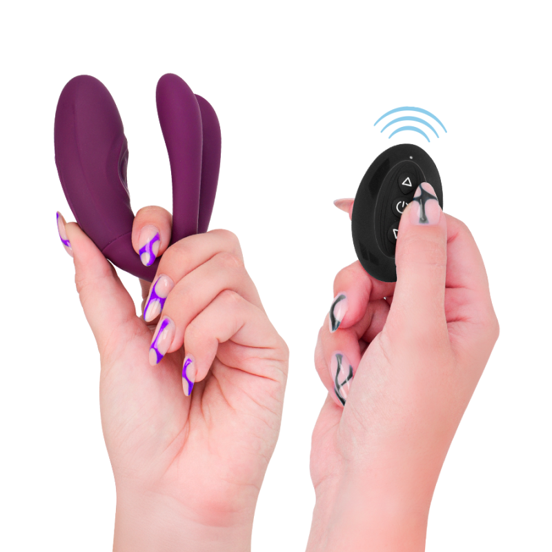 Sandra Vibromasseur et Stimulateur à Pince avec Télécommande