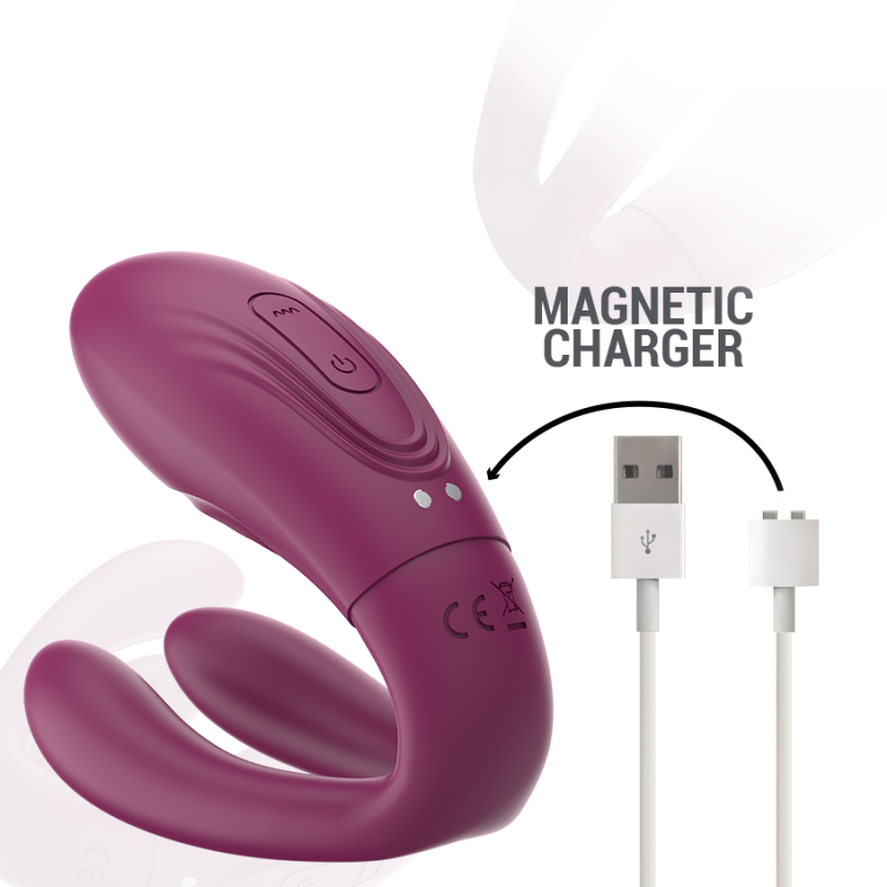 Sandra Vibromasseur et Stimulateur à Pince avec Télécommande