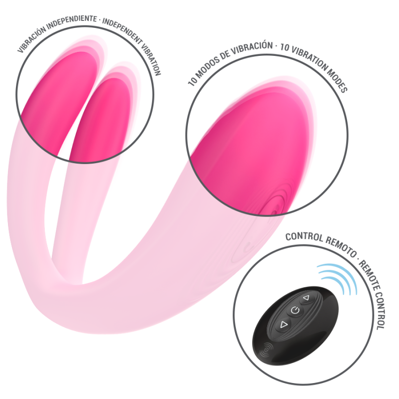 Julia Vibromasseur et Stimulateur à Pince avec Télécommande