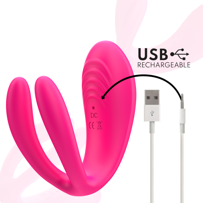 Julia Vibromasseur et Stimulateur à Pince avec Télécommande