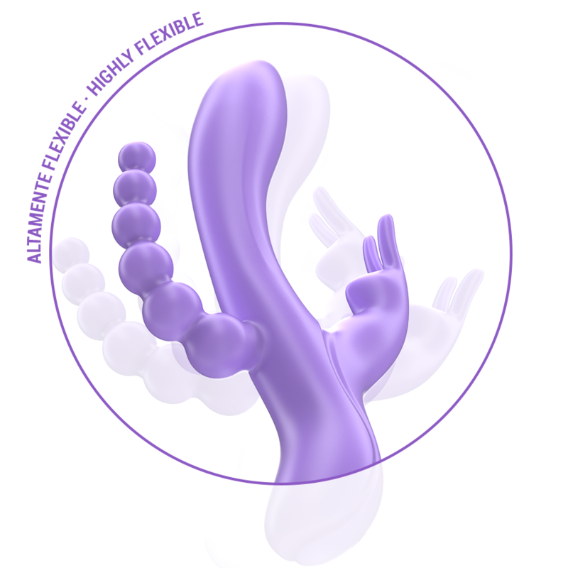 Miko Triple Vibrador Morado