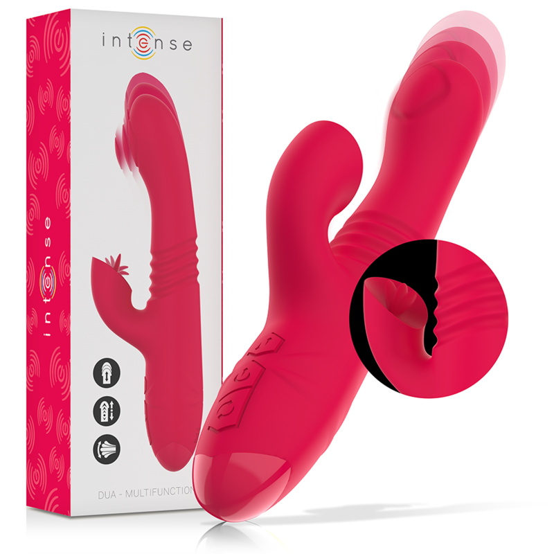 Dua Vibromasseur Multifonction avec Langue Rouge