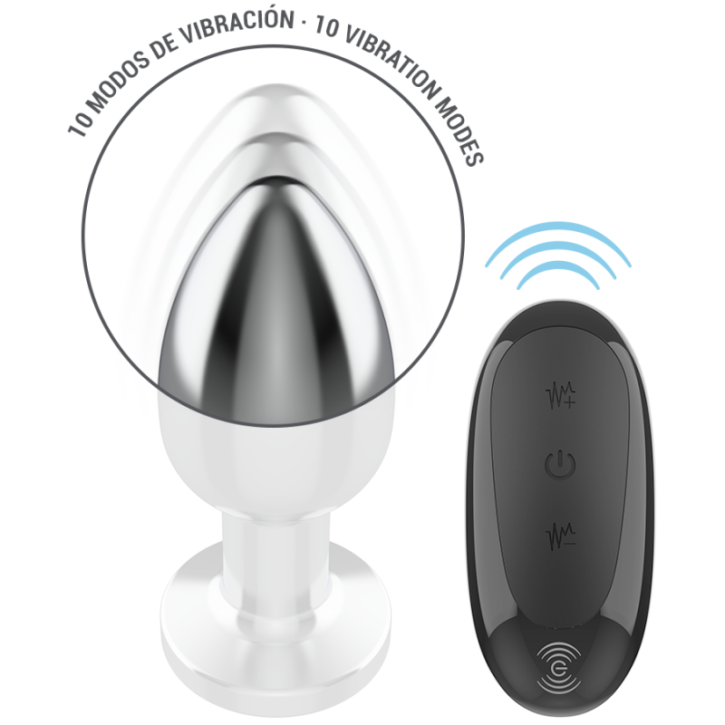 Plug Anal Vibrador L con Control Remoto