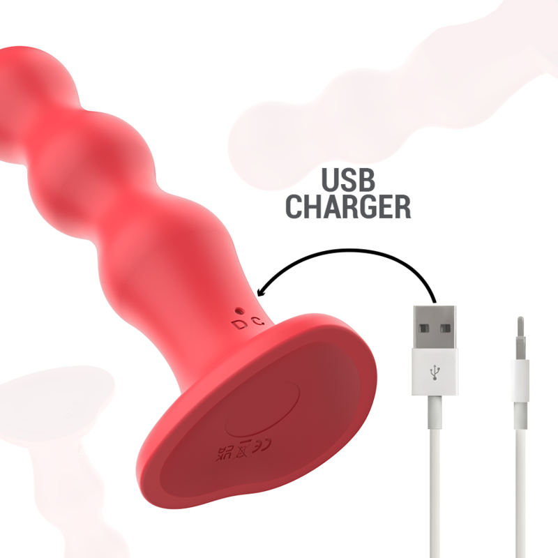 Cody Vibrador Rojo con Control Remoto