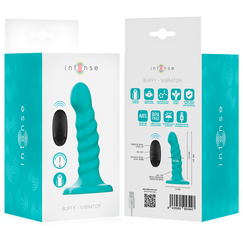 Buffy Vibrador Talla S en Espiral con Control Remoto