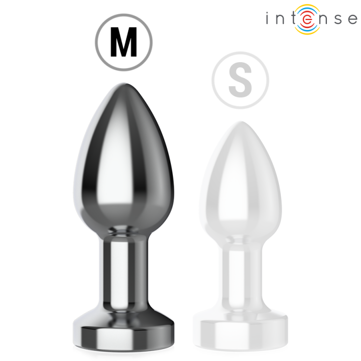 Plug Anal Taille M Métallique Vibrant LED Télécommande