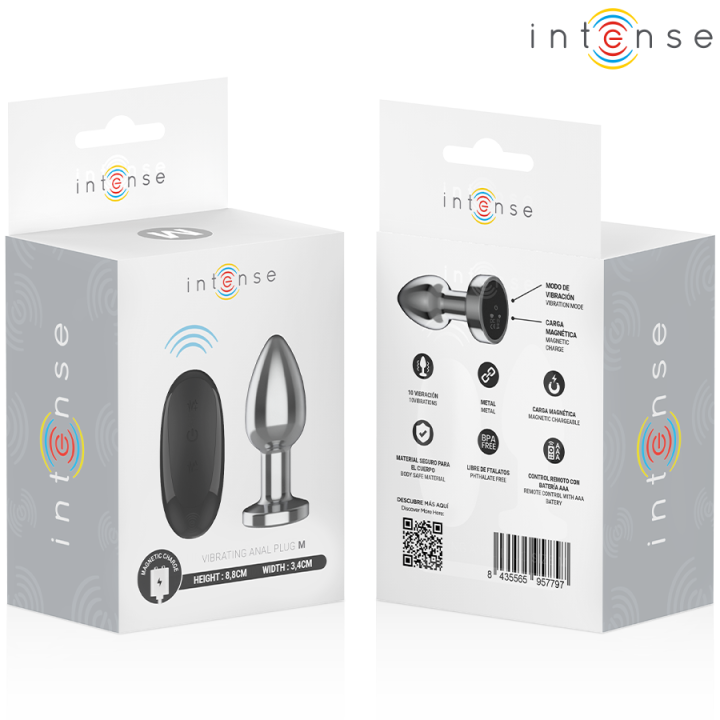 Plug Anal en Métal avec Télécommande