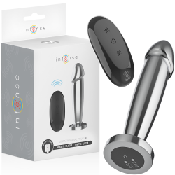 Plug Anal en Métal Gode Taille M avec Télécommande