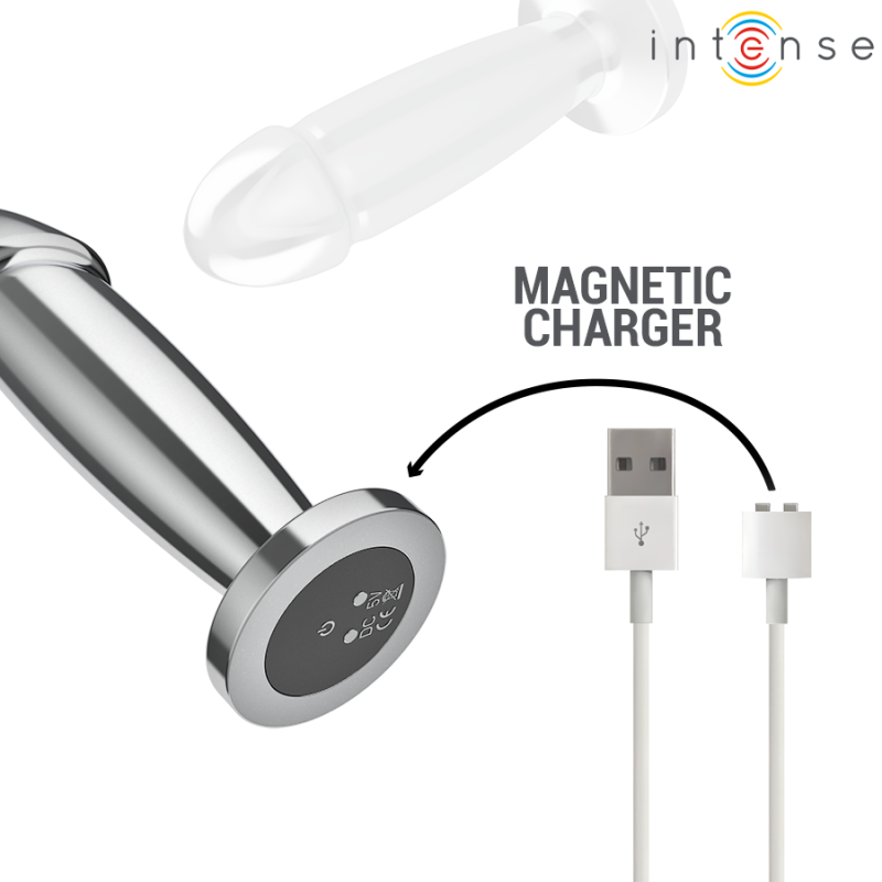 Plug Anal en Métal Gode Taille M avec Télécommande