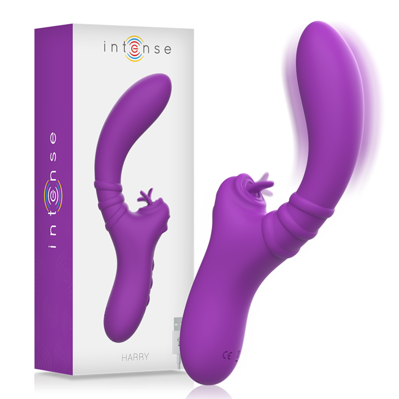 Harry Vibromasseur Flexible avec Langue Violet