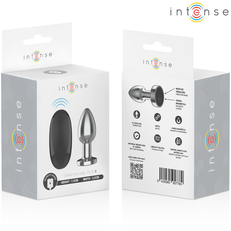 Plug Anal Vibrador Control Remoto Talla S