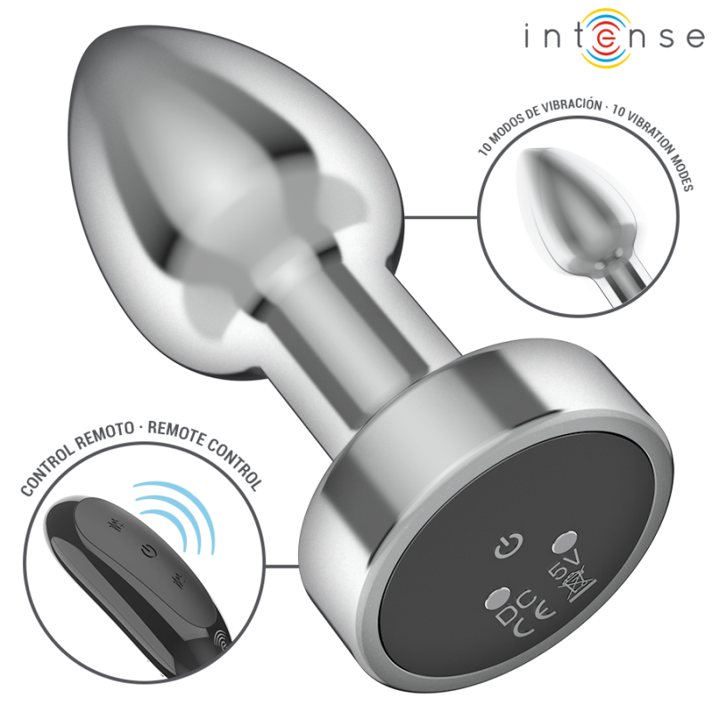 Plug Anal Vibrador Control Remoto Talla S