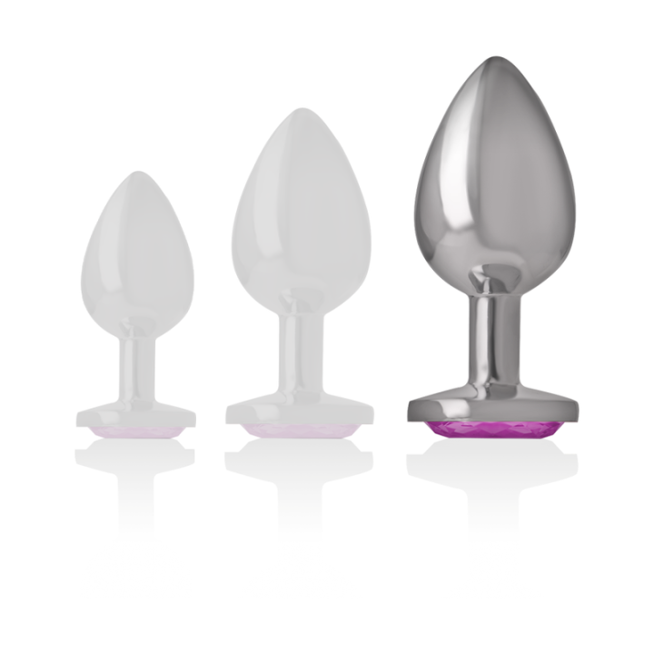Plug Anal en Métal Coeur Rose Taille L