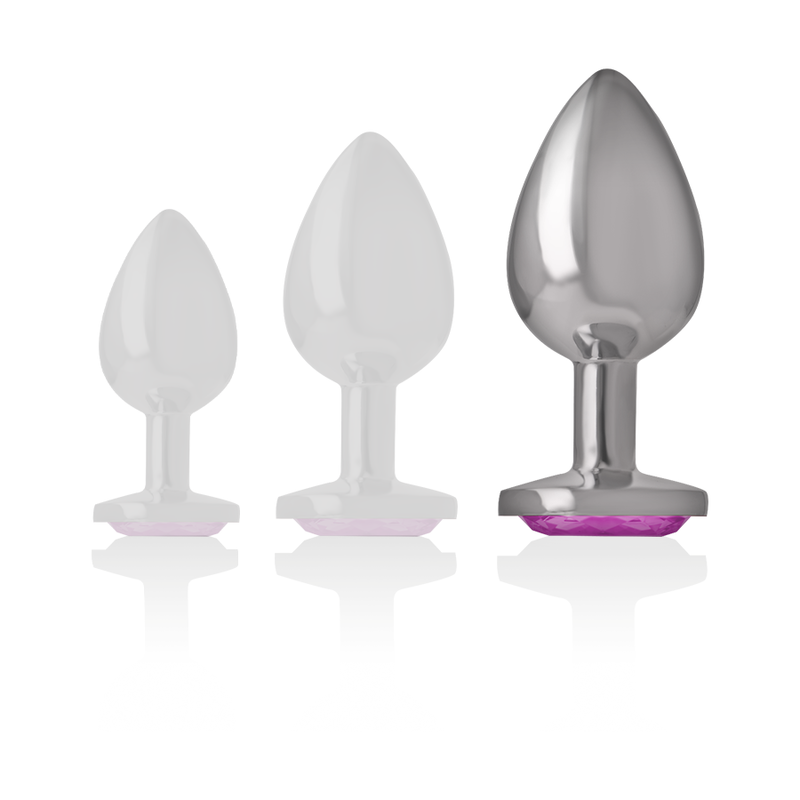 Plug Anal en Métal Coeur Rose Taille L