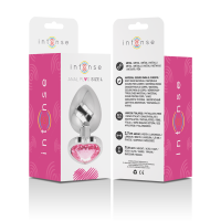 Plug Anal en Métal Coeur Rose Taille L