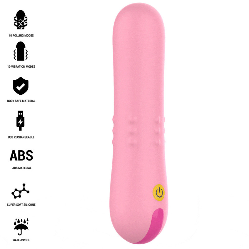 Barbara Vibrador con Perlas Giratorias