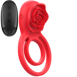 Gail Rose Stimulateur Rouge avec Télécommande