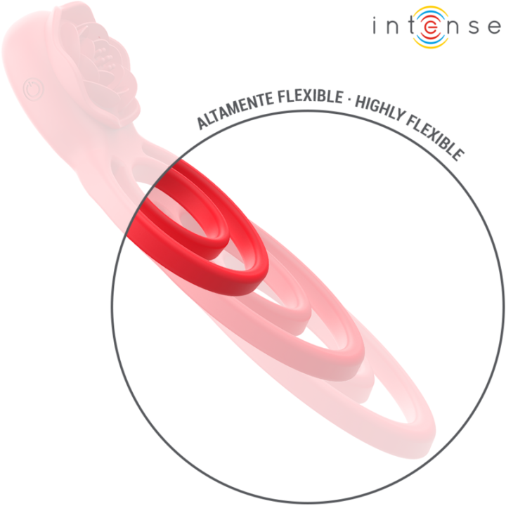 Gail Rose Stimulateur Rouge avec Télécommande