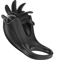 Mabel Anillo Vibrador Negro