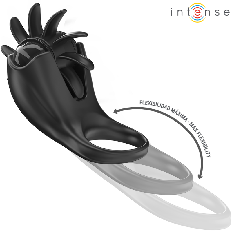 Mabel Anillo Vibrador Negro