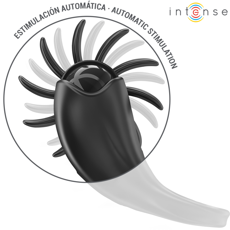 Mabel Anillo Vibrador Negro