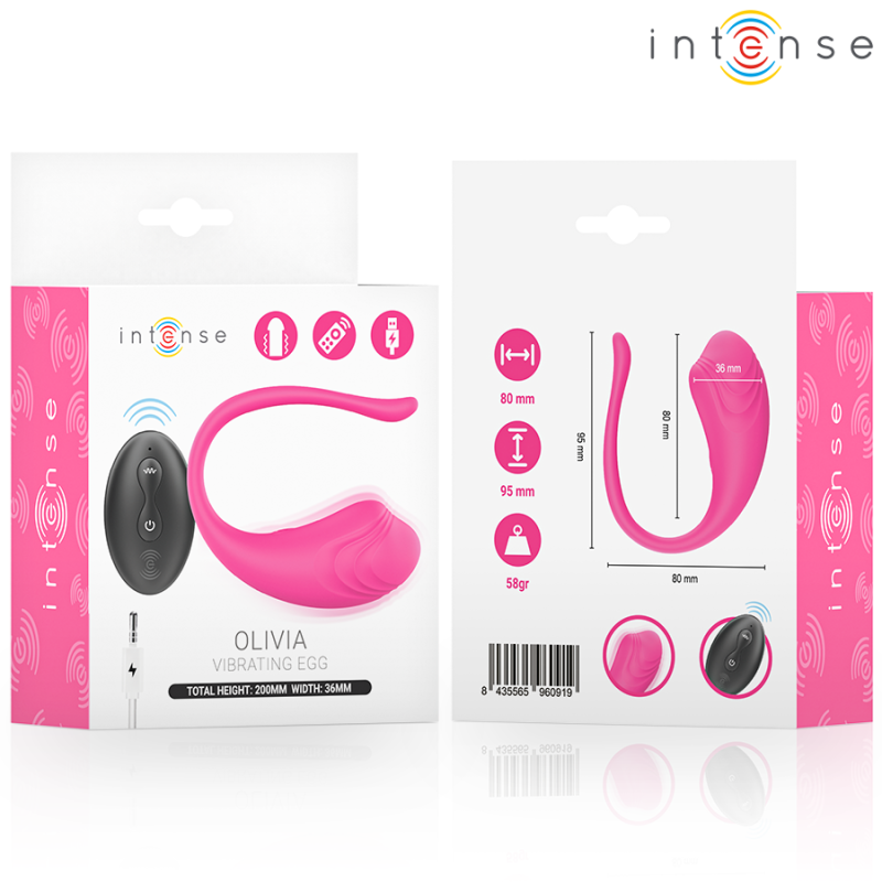 Olivia Oeuf Vibrant Télécommandé Rose