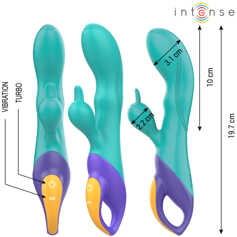 Fred Vibrador Rabbit Azul