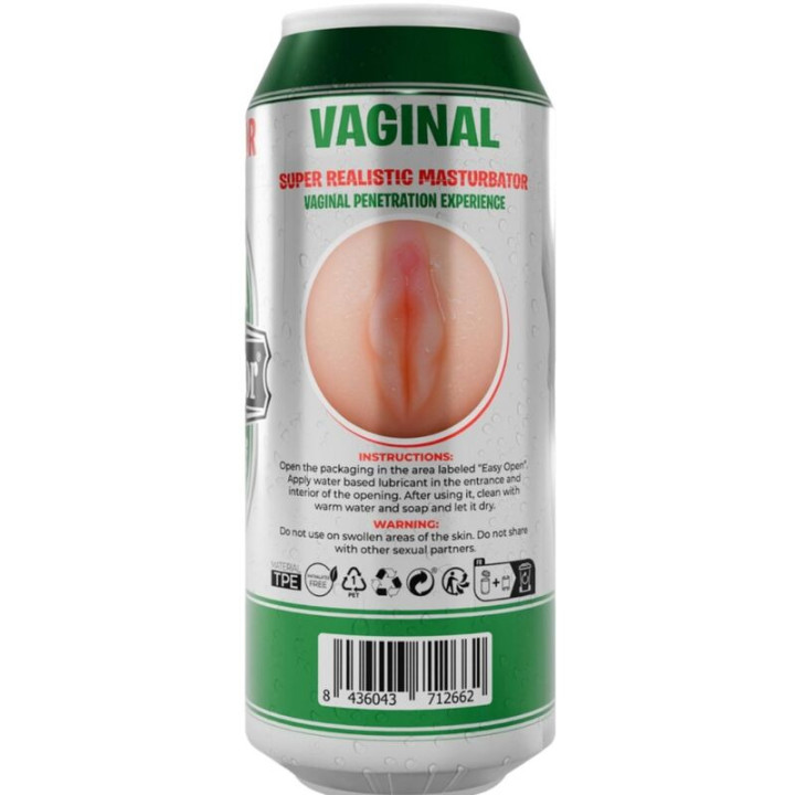 Masturbateur Masculin Vagin Canette de Bière