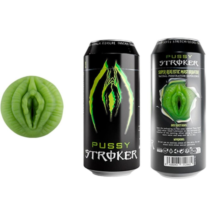 Pussy Stocker Masturbateur Masculin Vagin Cannette Boisson Énergétique