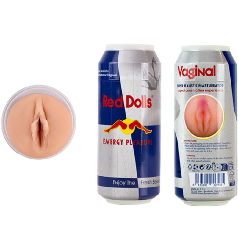 Red Doll Masturbador Masculino Vagina Bebida Energética