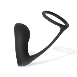 Ammolite Plug Anal avec Vibration et Anneau pour Testicules