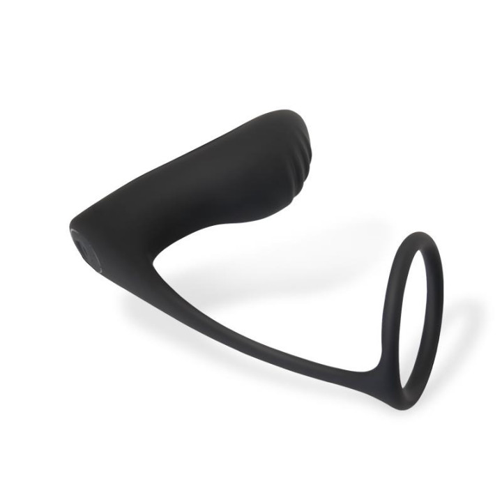 Ammolite Plug Anal avec Vibration et Anneau pour Testicules
