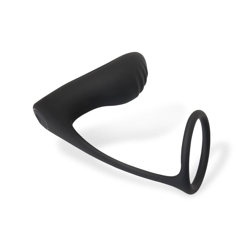 Ammolite Plug Anal avec Vibration et Anneau pour Testicules