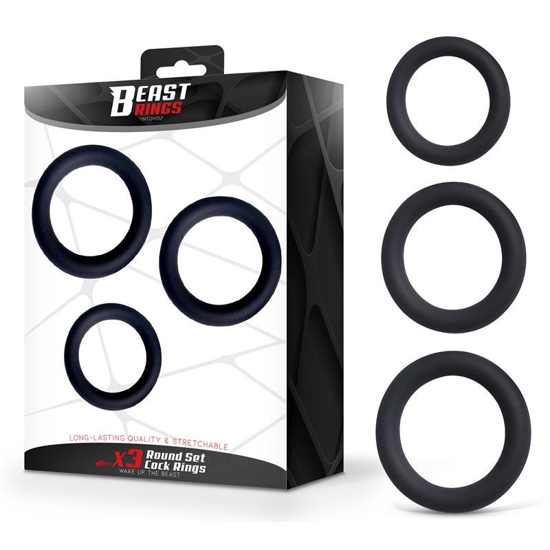 Set de 3 Anneaux pour Pénis Épais S, M et L