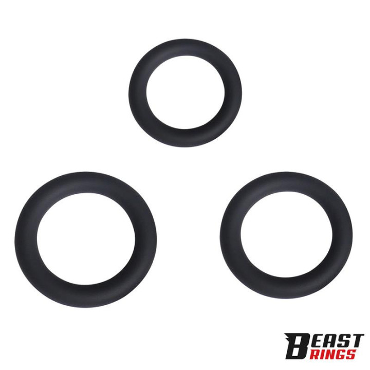 Set de 3 Anneaux pour Pénis Épais S, M et L