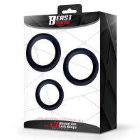 Set de 3 Anneaux pour Pénis Épais S, M et L