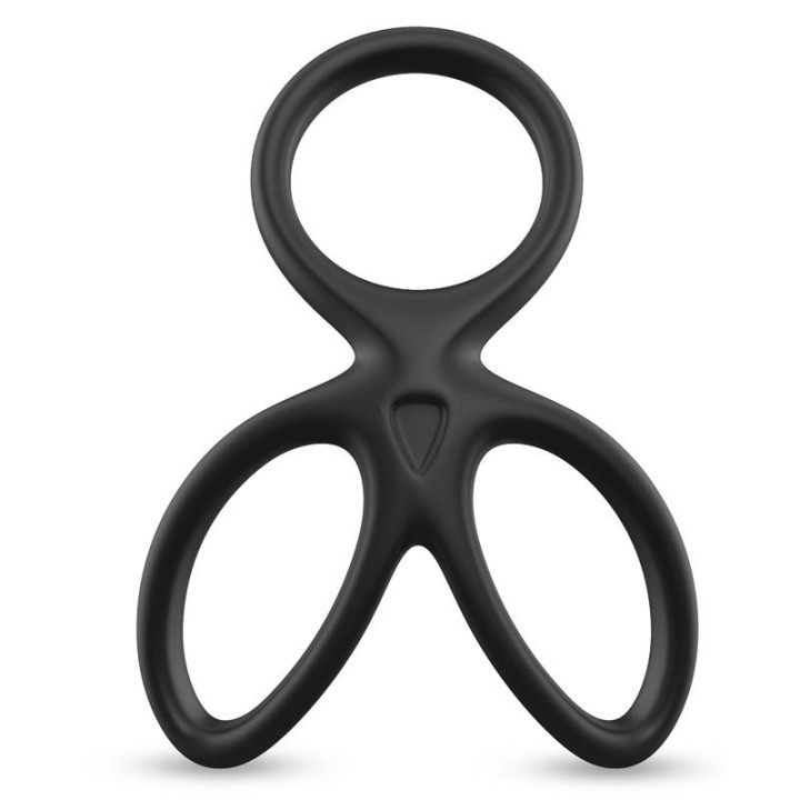Anneau Triple Pénis et Testicules Flexible