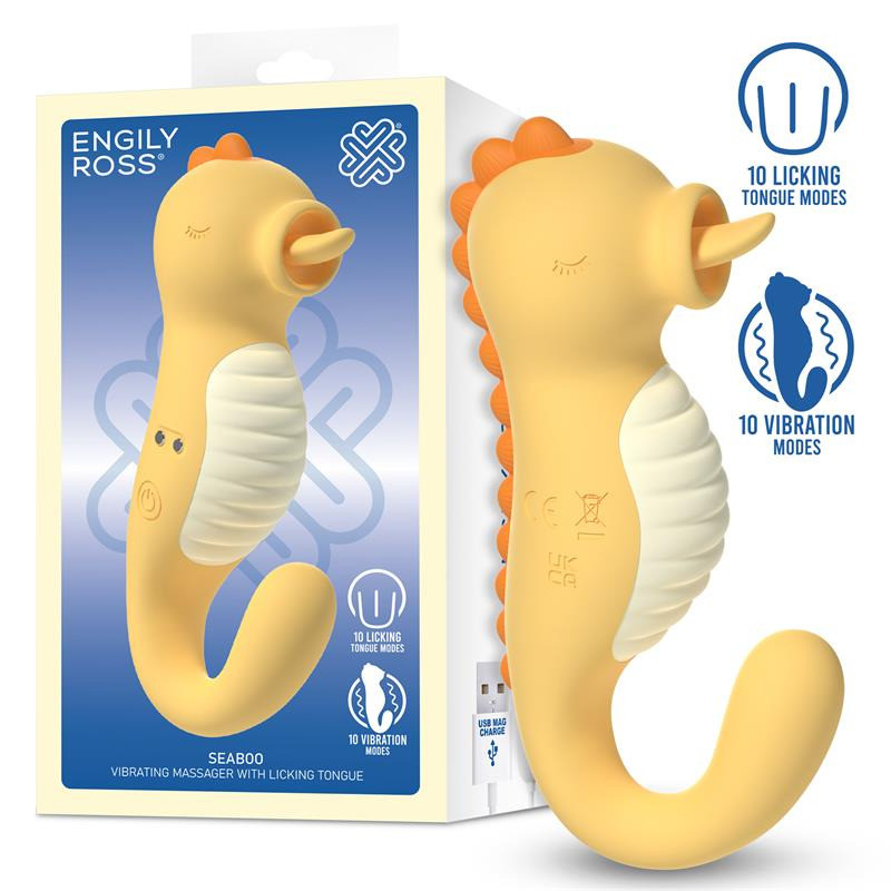 Seaboo Masajeador con Vibración y Lengua Licking