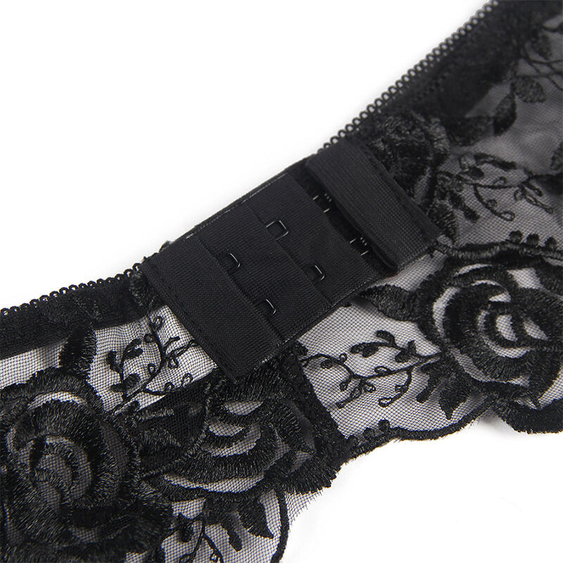 Set de 3 Piezas Estampado Floral Negro