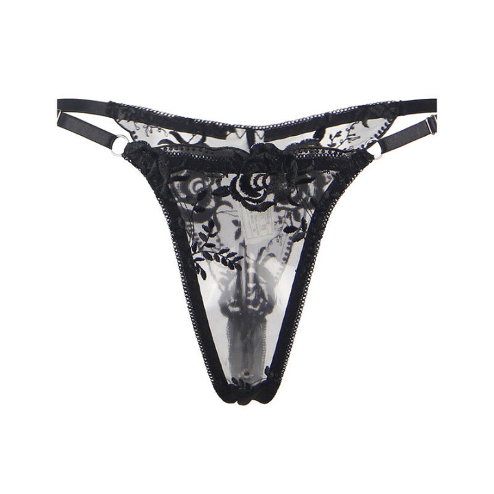 Set de 3 Piezas Estampado Floral Negro